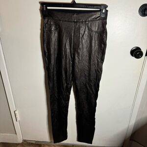 Spanx Faux Leather-Like Ankle Skinny Pants